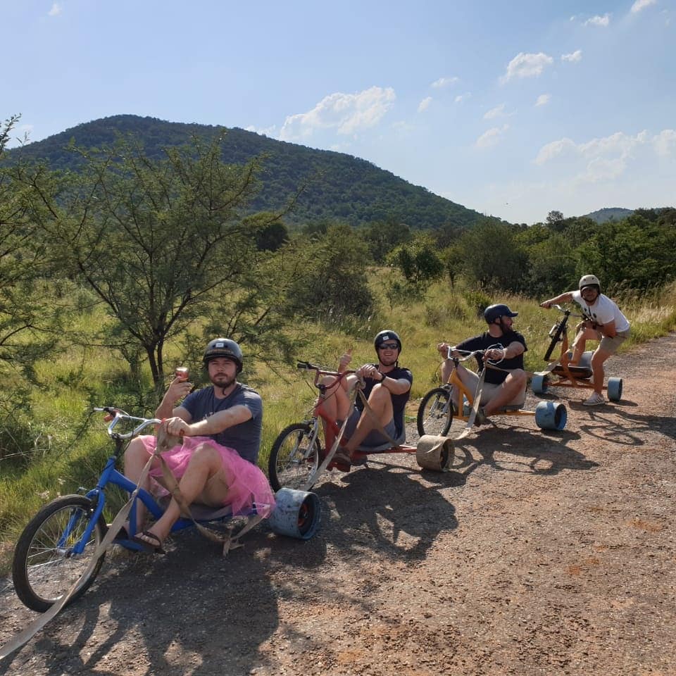 Adventure teambuild activities down hill drift trike rides south Africa Durban Johannesburg ballito spanbou teambuild corporateteambuilding