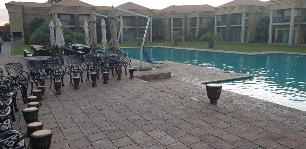 Djembe Drumming Pool Djembe Drumming next to pool